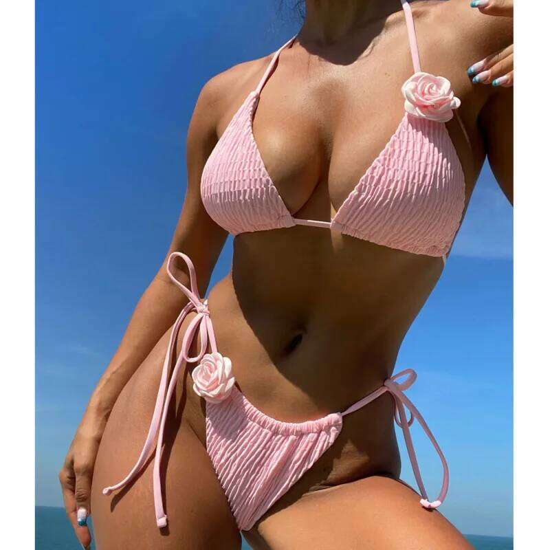 Summer Sexy Bikinis Women's Swimwear Female Swimsuit For Swimming Wear Bathing Suits Brazilian Bikini Set Beachwear Pool Bather C260207