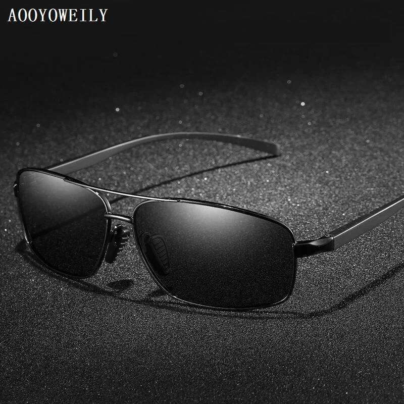 Classic Driving Polarized Sunglasses Men Brand Designer Fishing Sun Glasses For Man Luxury Metal Eyewear Oculos Gafas UV400 Y260207
