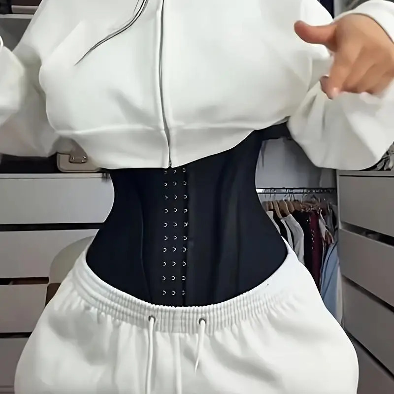 Womens Waist Trainer Belt Abdominal Control Exercise Slimming Shapewear with Zipper Hook Casual Festival Wear Body Shaper 260207
