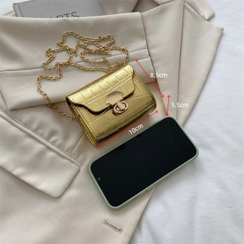 Mini fashionable shoulder crossbody small box bagperfect for storing items such as lipsticksilver coinsheadphonesetc 260208