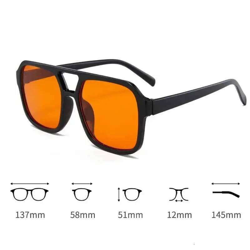 Unisex New Fashion Square Frame Fashionable Premium Feeling UV Protection Sunglasses Outdoor Driving Riding Glasses Y260207