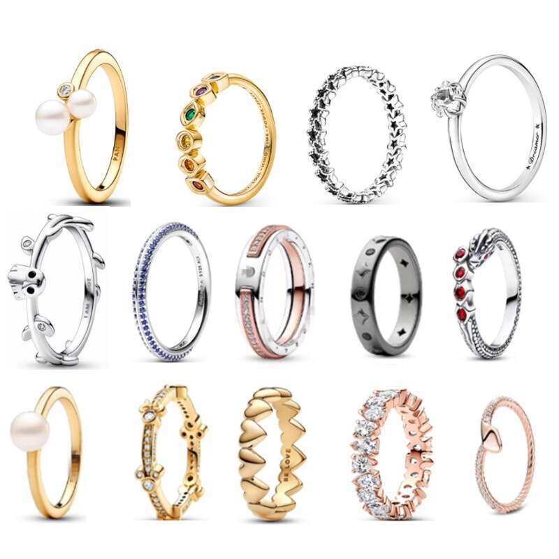 Designer Rings White Silver Plated Pentagram Infinity Gem Game of Thrones Pearl Copper Pave Setting Ring