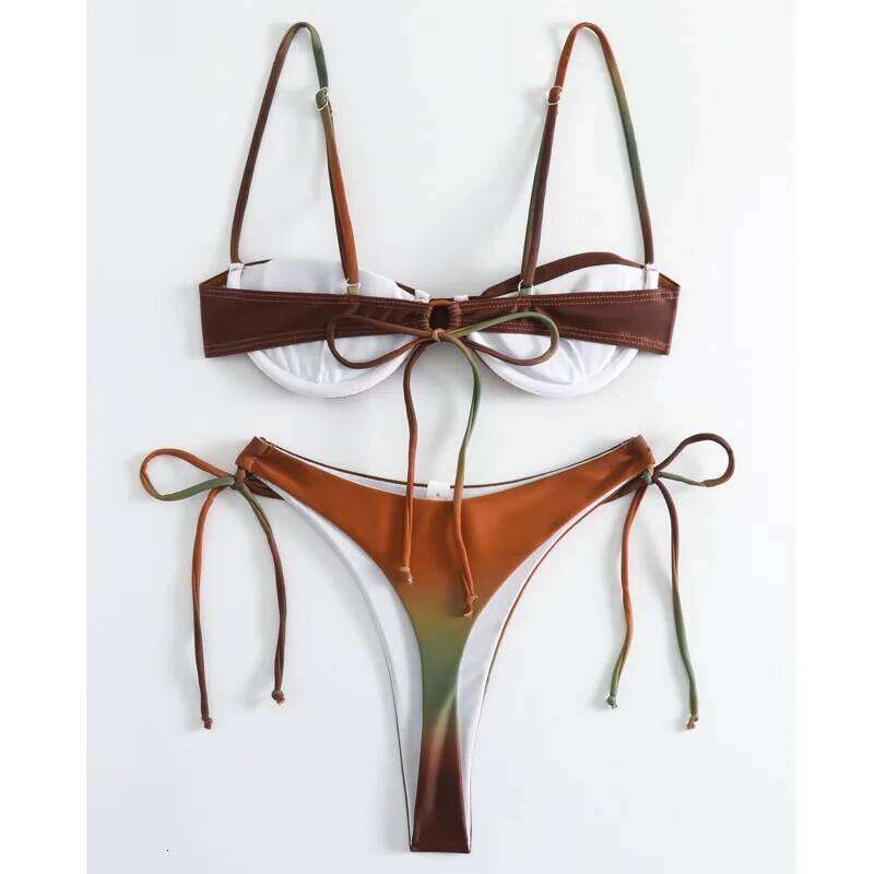 Summer Sexy Bikinis Female Swimsuits Women's Swimwear Push Up Swim Wear Bathing Suits Brazilian Bikini Set Beachwear Pool Bather C260207