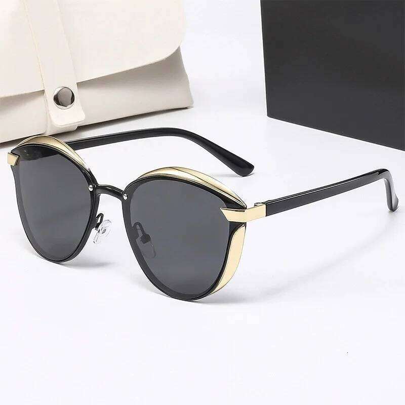 Luxury Brand Designer Polarized Sunglasses Women Cat Eye Mirror Sun Glasses for Ladies Outdoor Travel Driving Shades UV400 Y260207