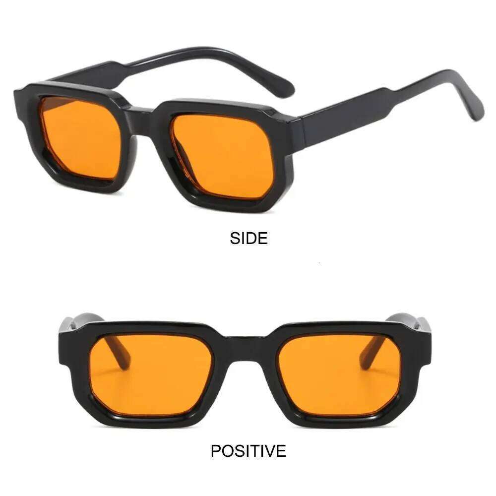 Retro UV400 Protection Square Frame Sunglasses Y2K Punk Sun Glasses Small Shades for Women & Men Y260207