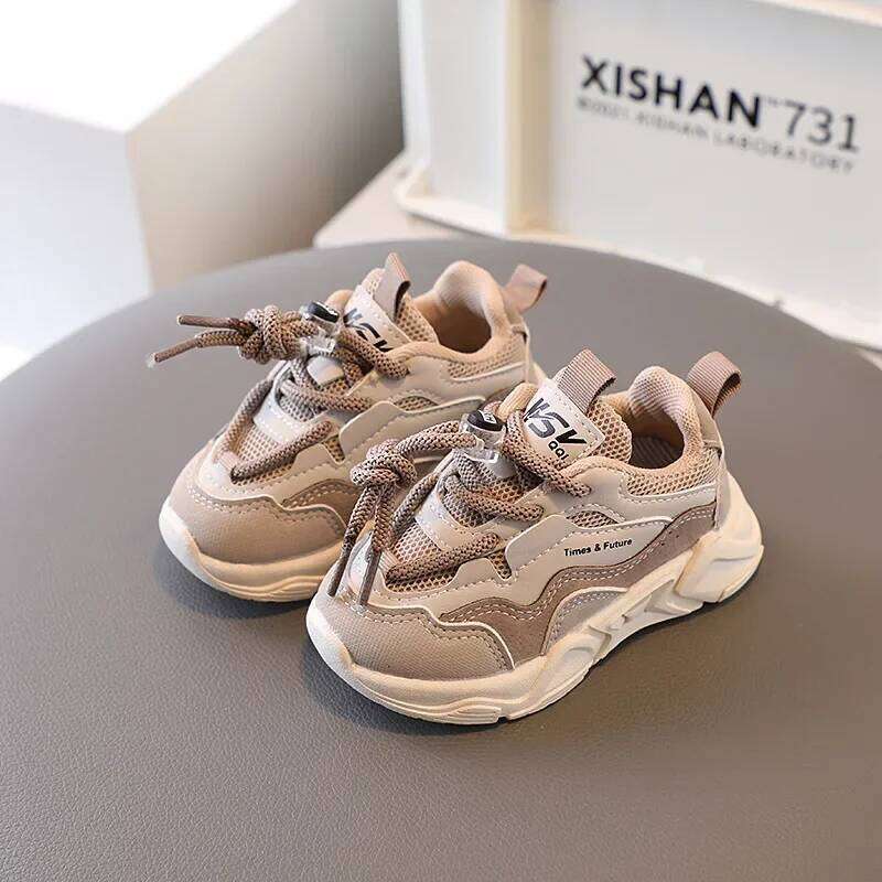 Boys Mesh Breathable Footwear Children Sport Shoes Outdoor Running Sneakers Fashion Spring Autumn Kids H260207