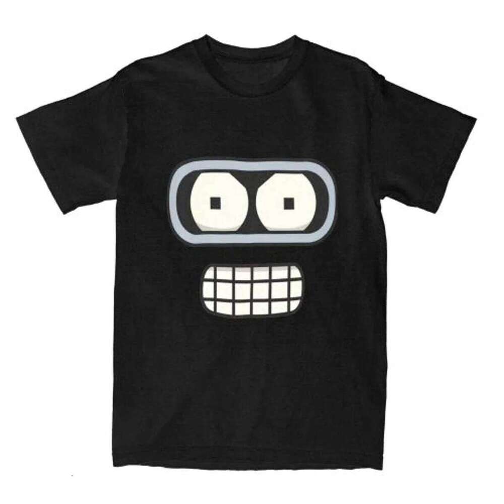 2025 Fashion Casual Bender Futuramas Tshirt Women Men Crewneck Short Sleeve T-shirt Clothes Cotton Printed Summer Tops Black Tee C260207