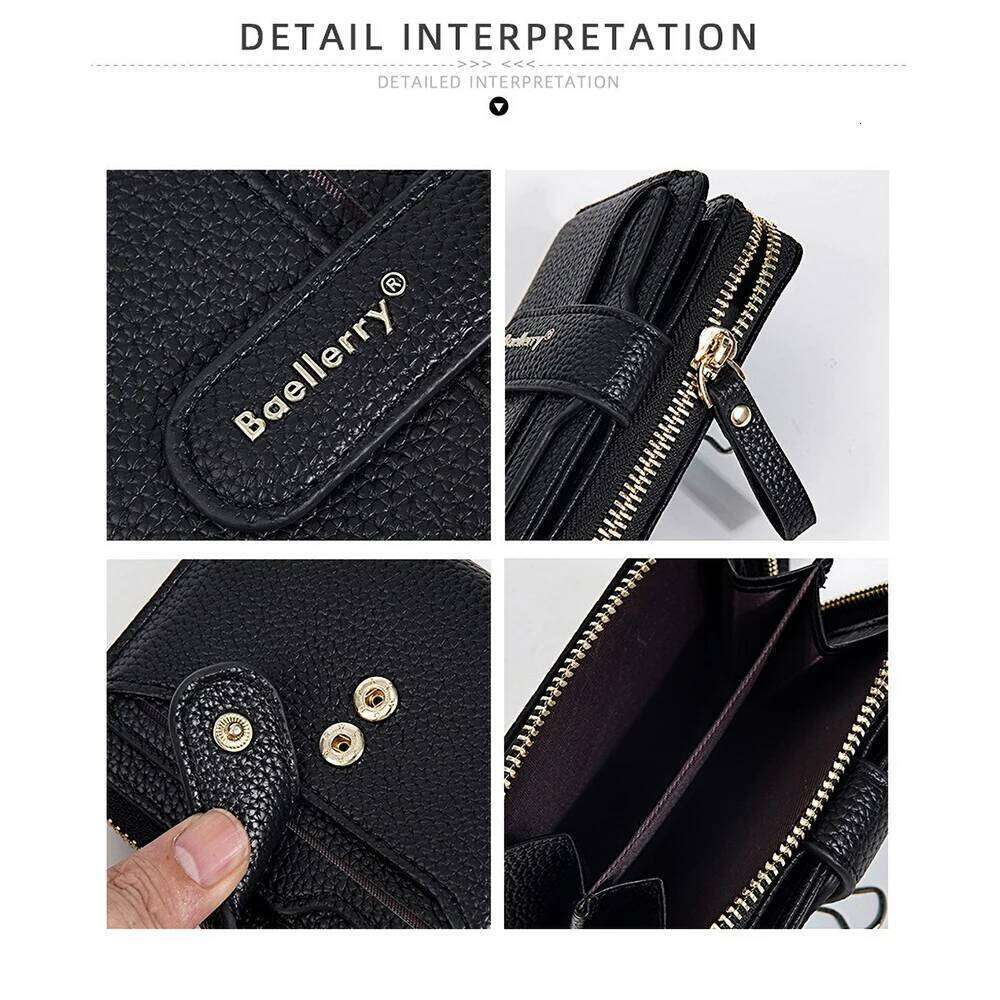 Baellerry Slim Women's Wallet RFID Blocking Multi Card Organizer, Zip Coin Purse - Gift for Mom/Wife Everyday Use Y260206