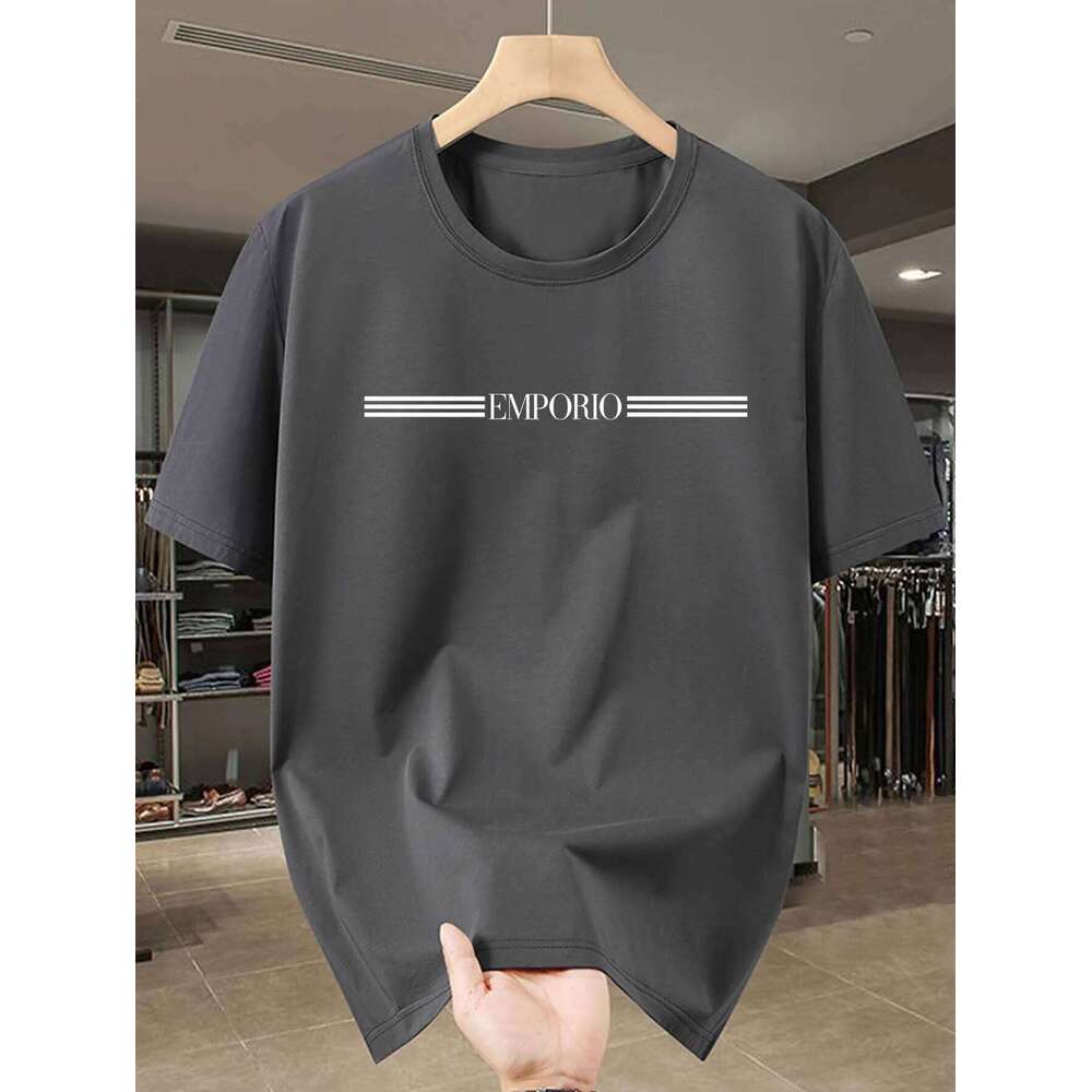 Men's T-Shirts - Breathable Moisture-Wicking Short Sleeve Round Neck Casual & Athletic Tees, All-Season Comfort Fit for Gym C260207
