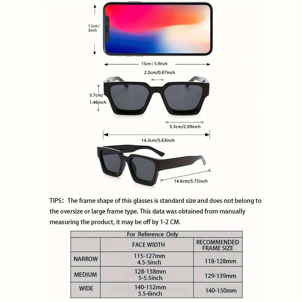 1/2 PCS Classic Fashion Square Women Outdoor Sunglasses For Men Daily Life Shades Eyewear UV400 Glasses Y260207