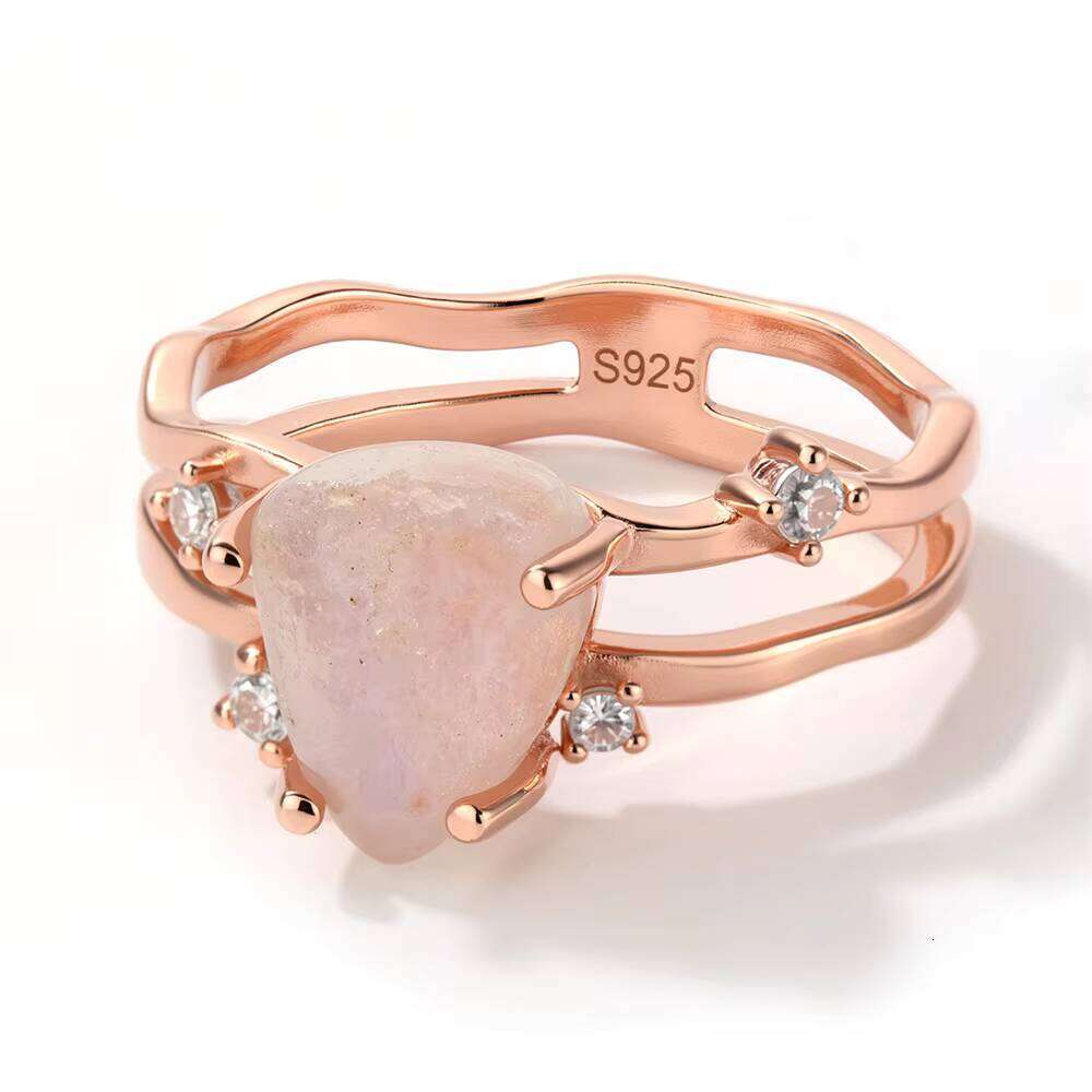 De Moonlight Stone Ring Hot Selling 925 Silver Gemstone Women Rings
