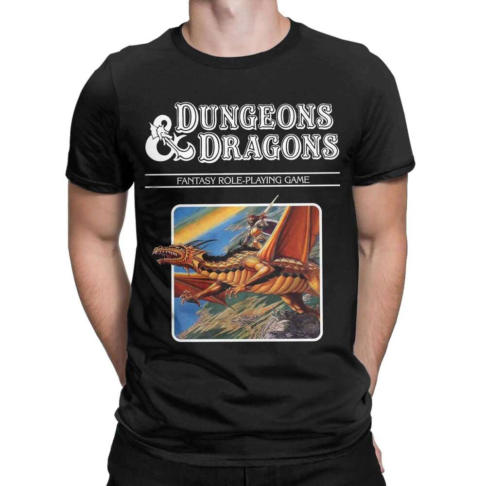 Men's Dungeon Dragon DnD Master Rules T Shirts Cotton Tops Novelty Short Sleeve Crew Neck Tee Shirt Unique T-Shirts C260207