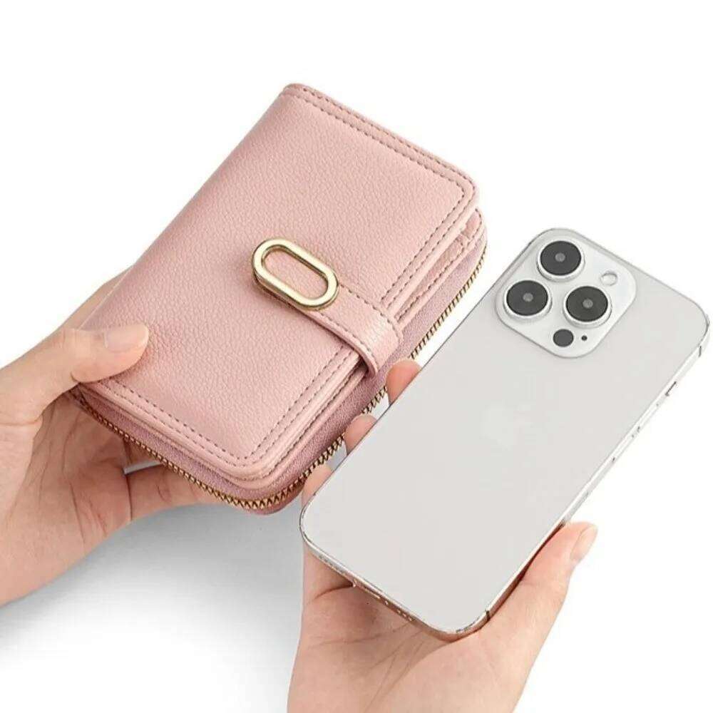 Fashion Large Capacity Women's Wallet PU Leather Zipper Coin Purse Solid Color Card Holders Women Y260206