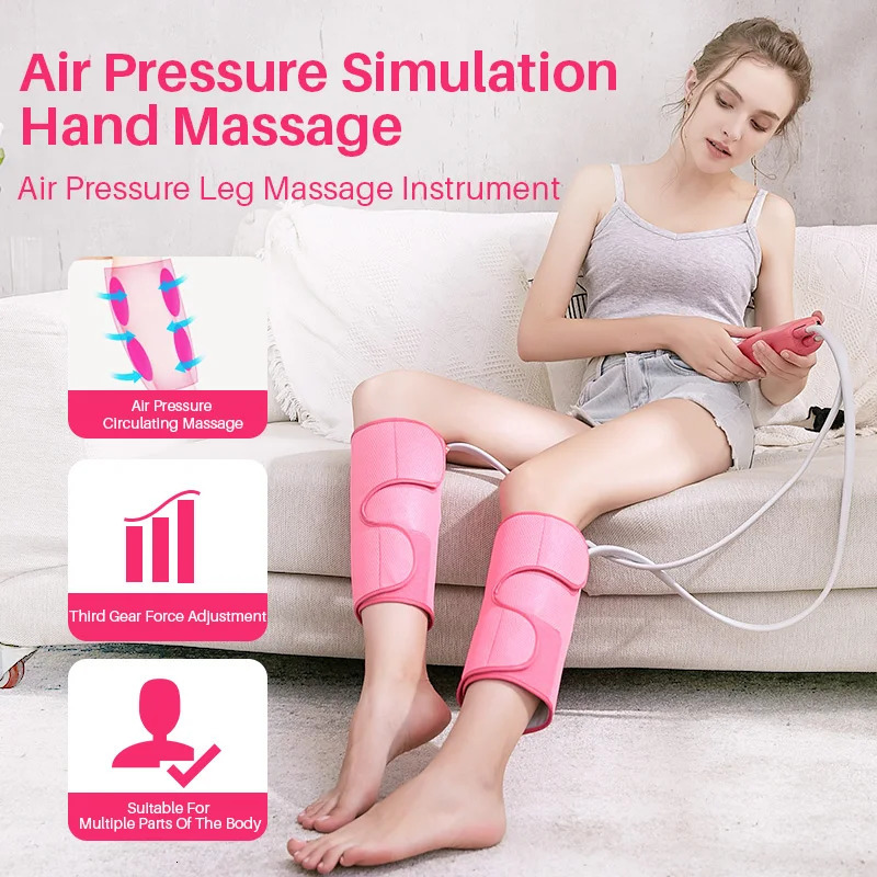 Leg Massager for Circulation Air Compression Calf Massager with Handheld Controller for Pain Relief EdemaMuscles Relaxation 260130