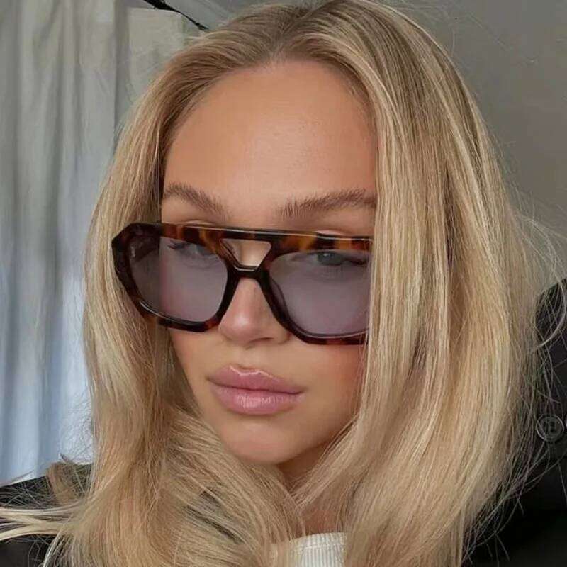 Populor Vintage Women Men Square Sun Punk Polygon Eye Glasses Goggle for Male Female Rectangle Sunglasses Y260207