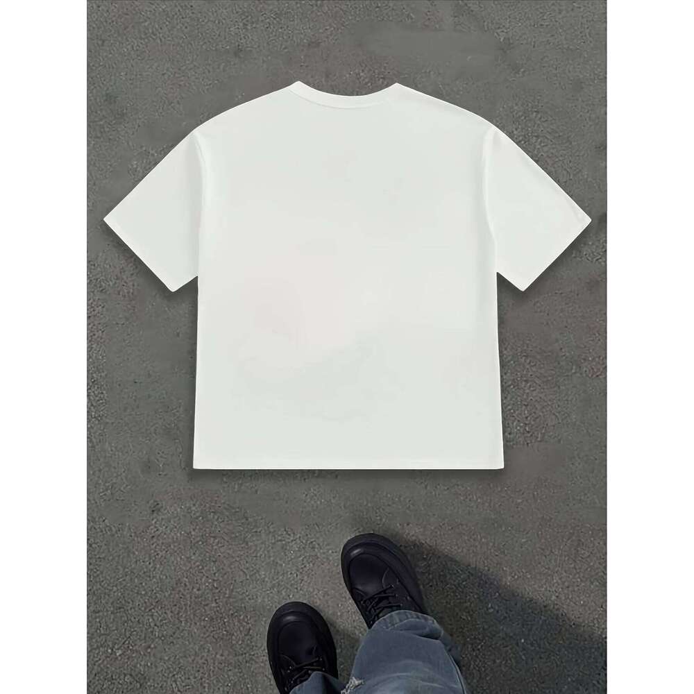 Men Summer Graphic Printed Short Sleeve T Shirt Casual Breathable Daily Outdoor Beach Streetwear Top C260207