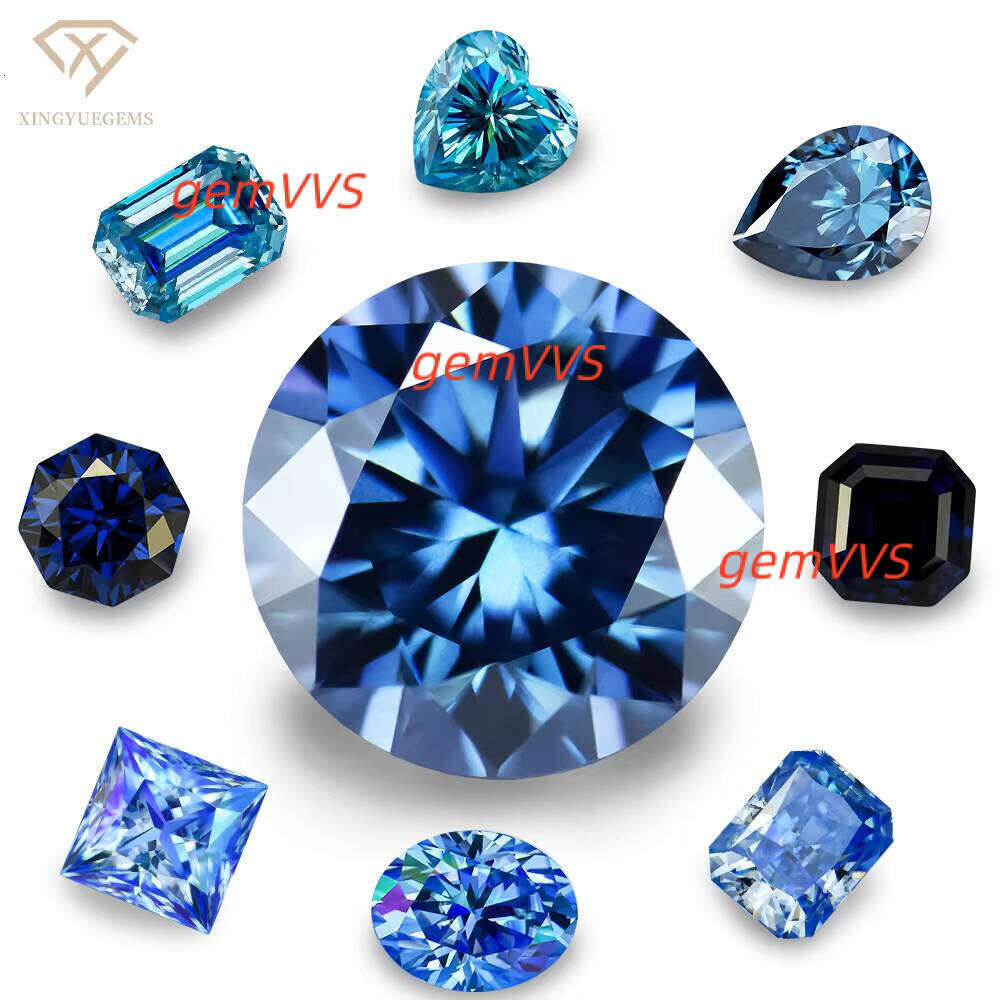 Top Quality Fancy Original Ocean Blue Moissanite