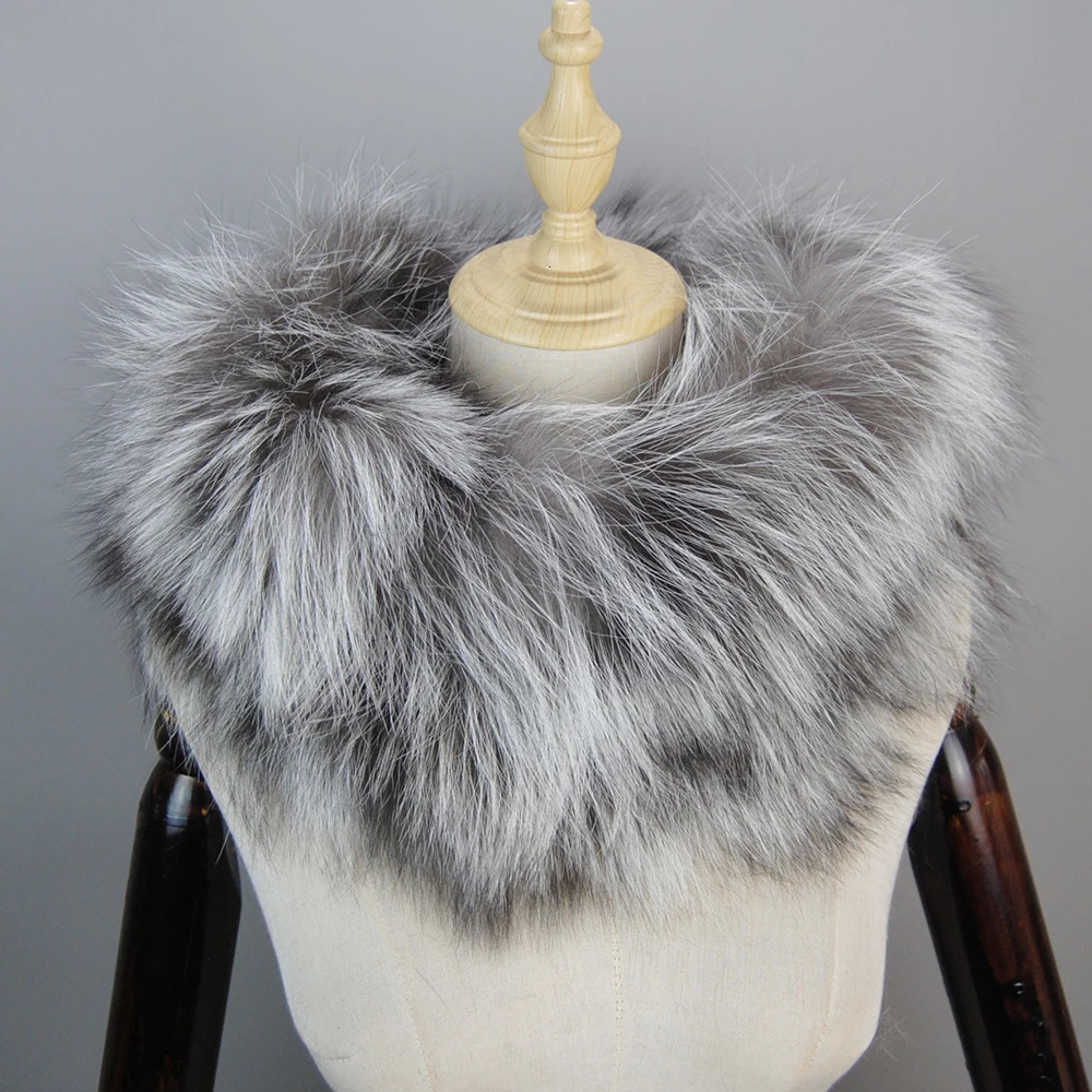 Women Real Fur Scarf Headbands Women Winter Warm Ring Raccoon Fur Scarves Neck Warmer Natural Fur Mufflers 260107