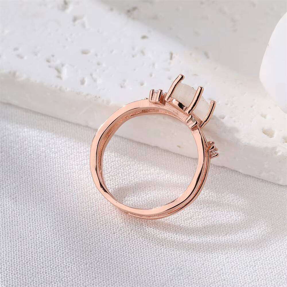 De Moonlight Stone Ring Hot Selling 925 Silver Gemstone Women Rings