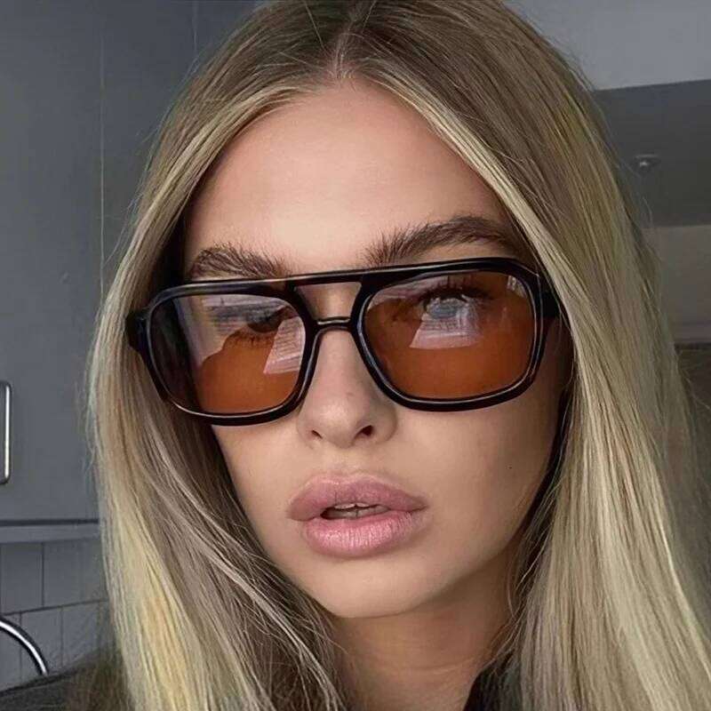 Classic Rectangle Sunglasses Women Men Fashion Vintage Sun Glasses Female Male Designer Casual Travel Shades Oculos De Sol Y260207