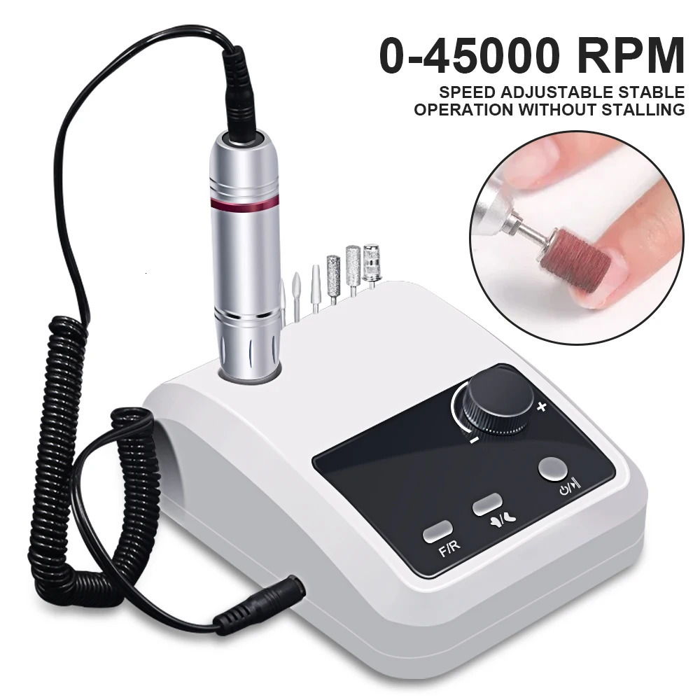 45000 RPM Electric Nail Drill Machine for Nails File HD Display Metal Manicure Pen Professional nail lathe Sander 260124
