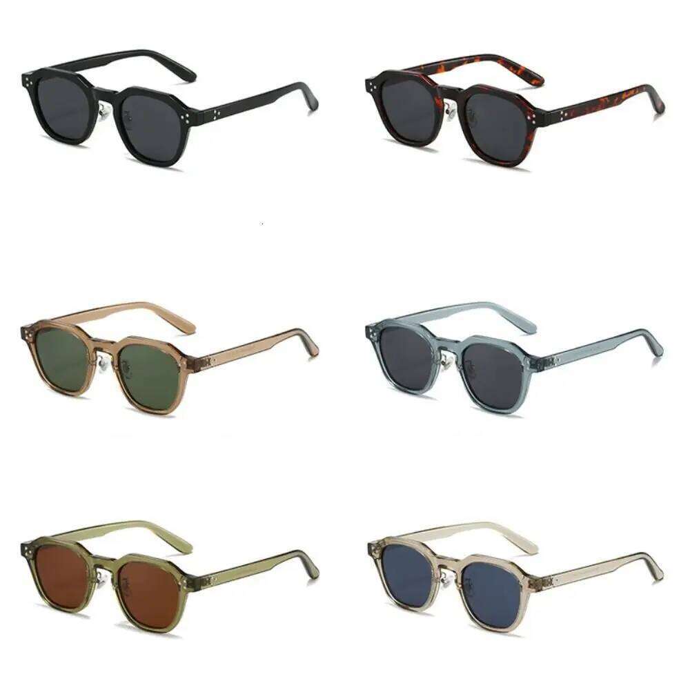 Korean Style Retro Small Frame Polygon Square TR90 Sunglasses Classic Fashion Sun Glasses Daily Wear Y260207