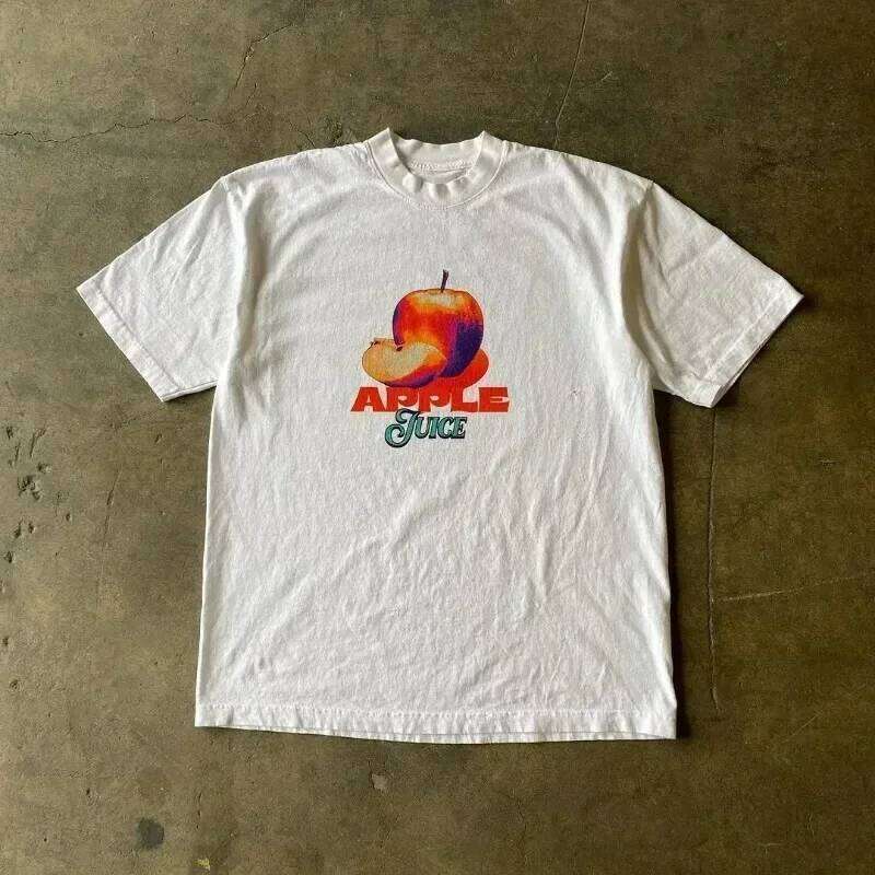 Fashion Tee Women Men Y2K Loose Street Letter Print Short Sleeve Casual T-shirt 2025 Summer Retro Harajuku Top C260207