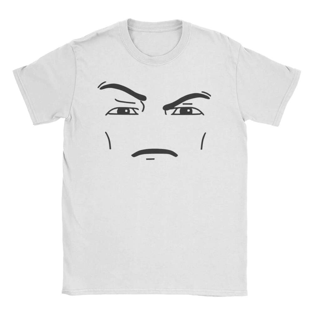 Funny Anime Robot Face T-Shirts for Men Women Round Neck Cotton T Shirts Short Sleeve Tee Shirt Plus Size Tops C260207
