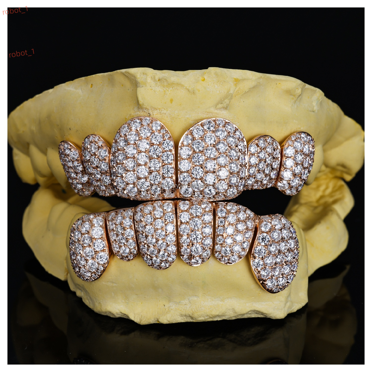 Custom Grillz Teeth Iced Bling Top Bottom Moissanite S925 Silver 10K 14K 18K Solid Rose Gold Plated Hip Hop Certified Unisex