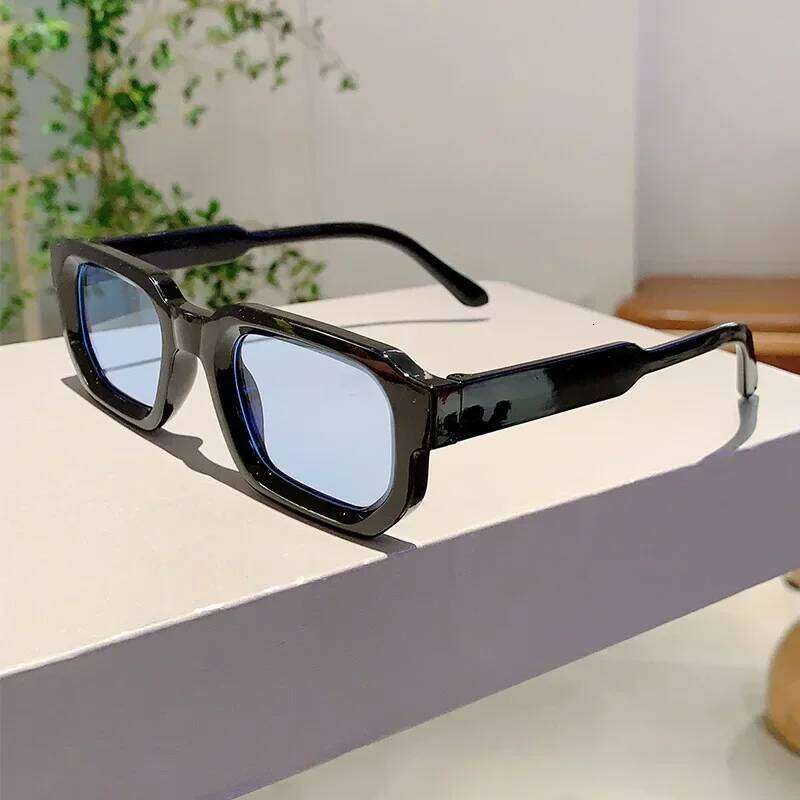New Men Vintage Rectangle Frame Sunglasses Fashion Retro Sun Luxury Brand Design Glasses UV400 Eyewear Women Goggles Y260207