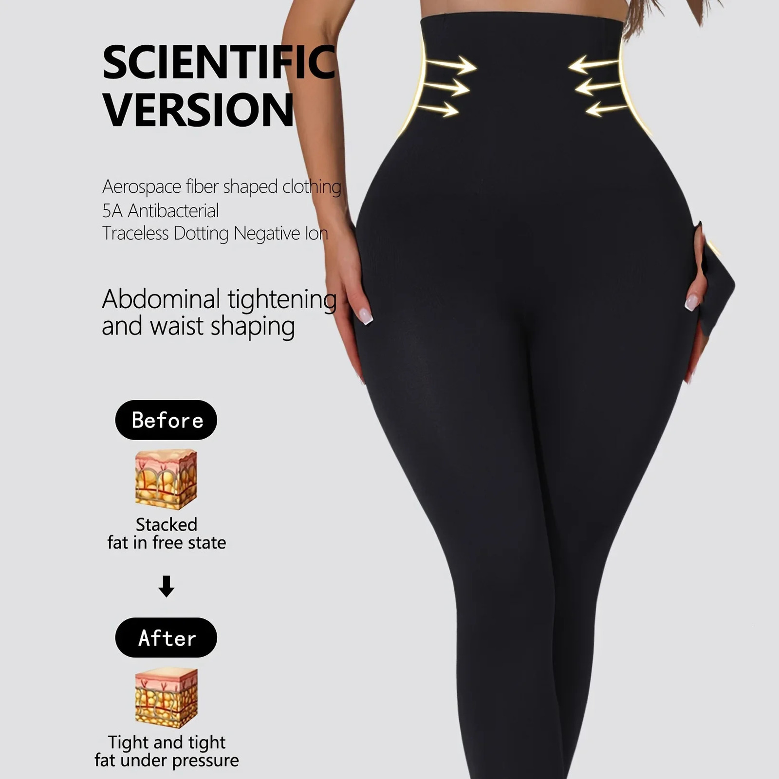 High-Waist Shaping Yoga Pants Leg Sculpting Thin Summer Suitable for Men And Women Body Shaping Underwear from Mainland China 260203