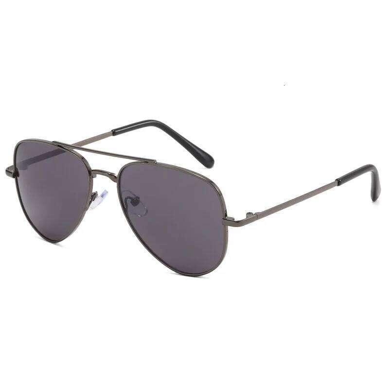 New Straight Metal Children's Sunglasses Boys Girls, Classic Style For Children And Adults, Parent-Child Y260207