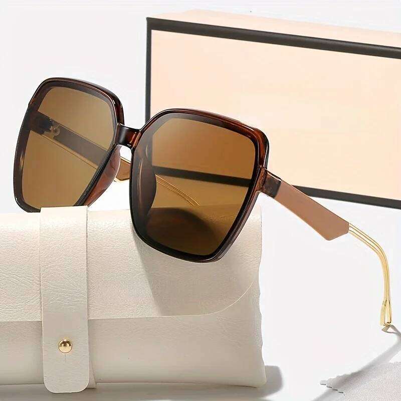Outdoor UV400 Gradient Square Decoration Large Frame Ins Trending Sunglasses 2025 Oversize Fashion Glasses Y260207