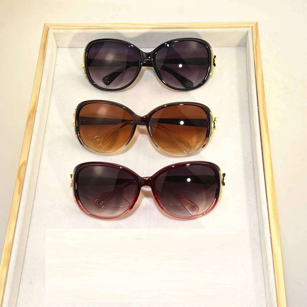 2PCS Fashion Oversized Sunglasses Women Plastic Female Big Frame Gradient Sun Glasses UV400 gafas de sol mujer Y260207
