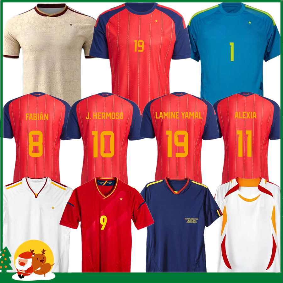 2026 Spain LAMINE YAMAL Soccer Jerseys 26 27 WILLIAMS JR MORATA FABIAN JOSELU OLMO Spanish Espana Football shirt RODRIGO PEDRI CARVAJAL kids kit women Men uniform