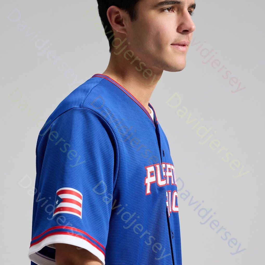Team Puerto Rico 2026 WBC World Baseball Classic Jersey Yadier Molina Edwin Diaz Martin Maldonado Nolan Arenado Roberto Clemente Cortes Vazquez Torres