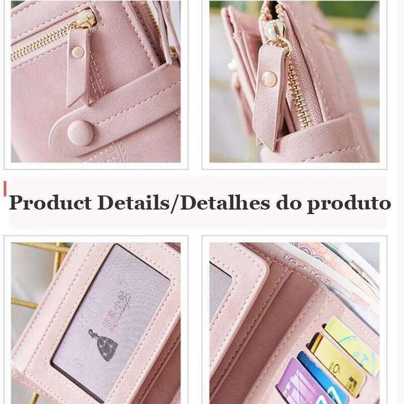 Personalized Name Women's Short Wallet Engraved name Multifunctional Solid Color Stitching Buckle Multi-card Coin Purse Y260206