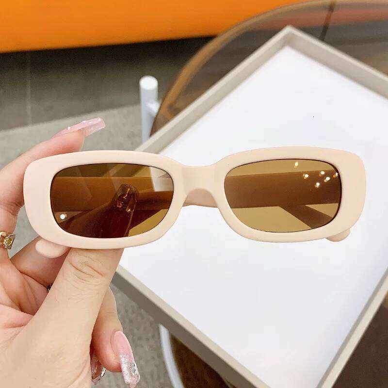 New Trend Children's Fashion Sunglasses Travel Summer Beach Outdoor UV400 Shades Retro Baby Girl Boy Small Rectangular Eyewear Y260207