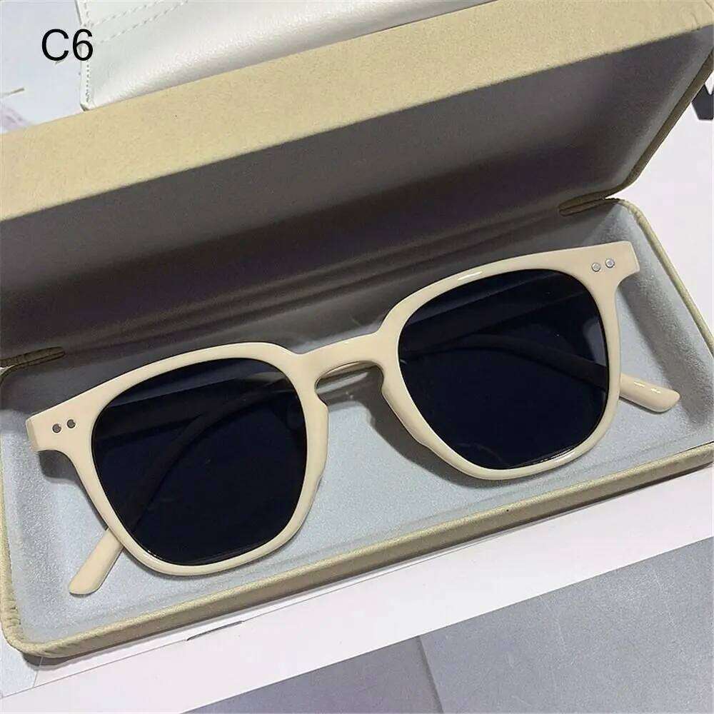 UV400 Sun Glasses Black Vintage Men Shades Oversized Square Sunglasses Y260207