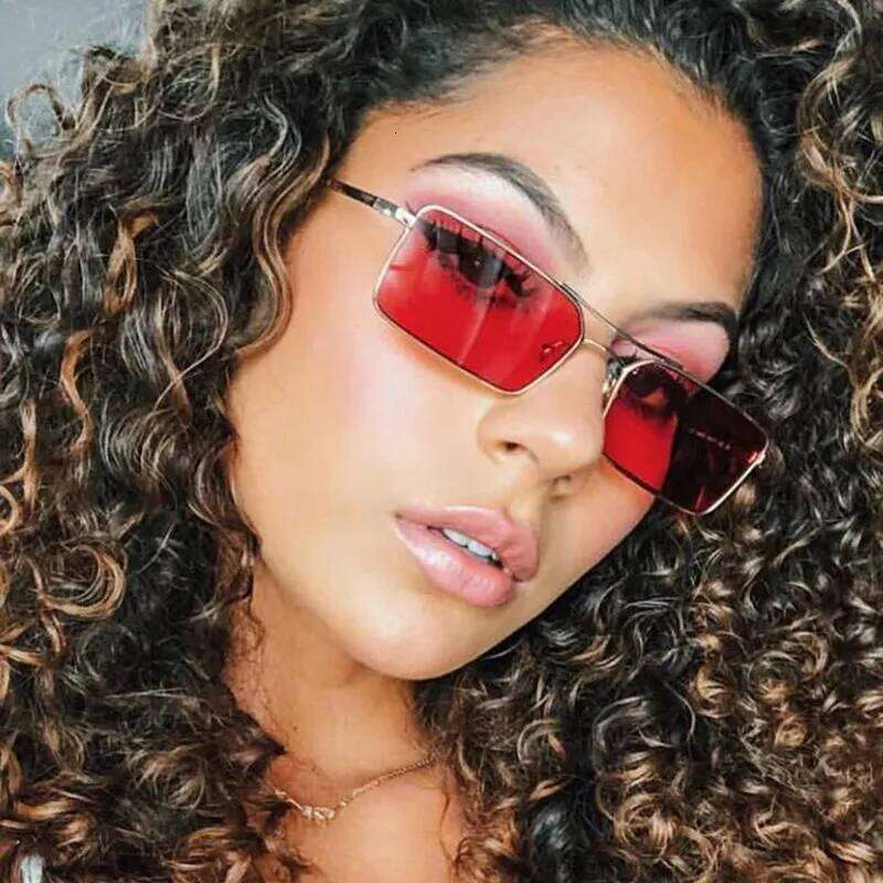 2024 Brands Design Women Anti-Reflective Mirror Sunglasses Fashion Metal Square Classic Men Out Door Sun Glasses Uv400 Y260207