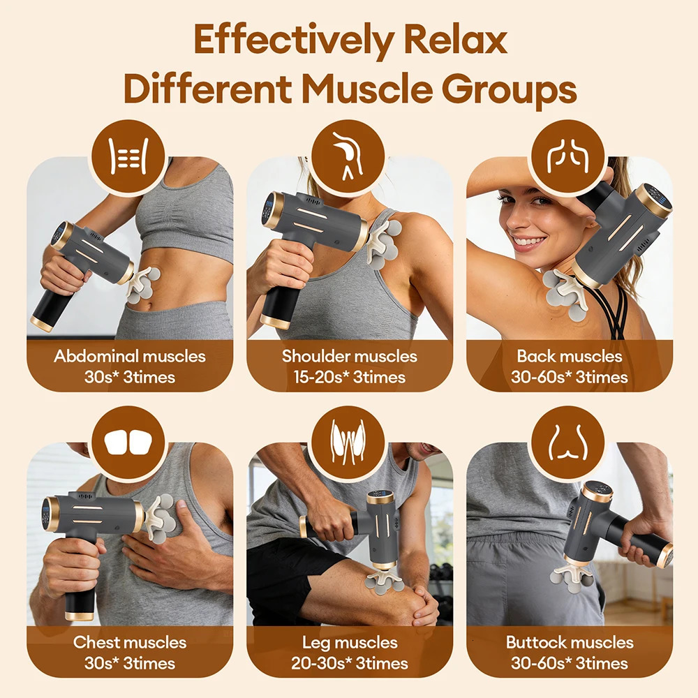 11-IN-1 Electric Massage Gun 99 Level Powerful Fascia Gun High-Frequency Vibration Body Massage Gun Arms Leg Muscle masajeador 260129