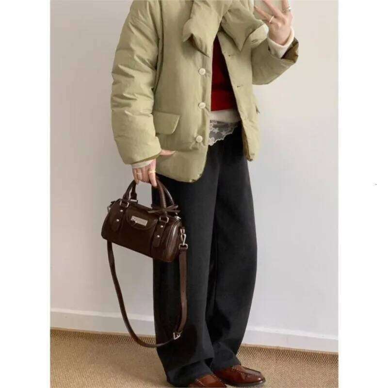 JIAERDI Sweet Cool Coffee Messenger Women Moto Biker Handle Bowling Y2k Bag Female Retro Hot Giirls Pillow Crossbody Bags C260207