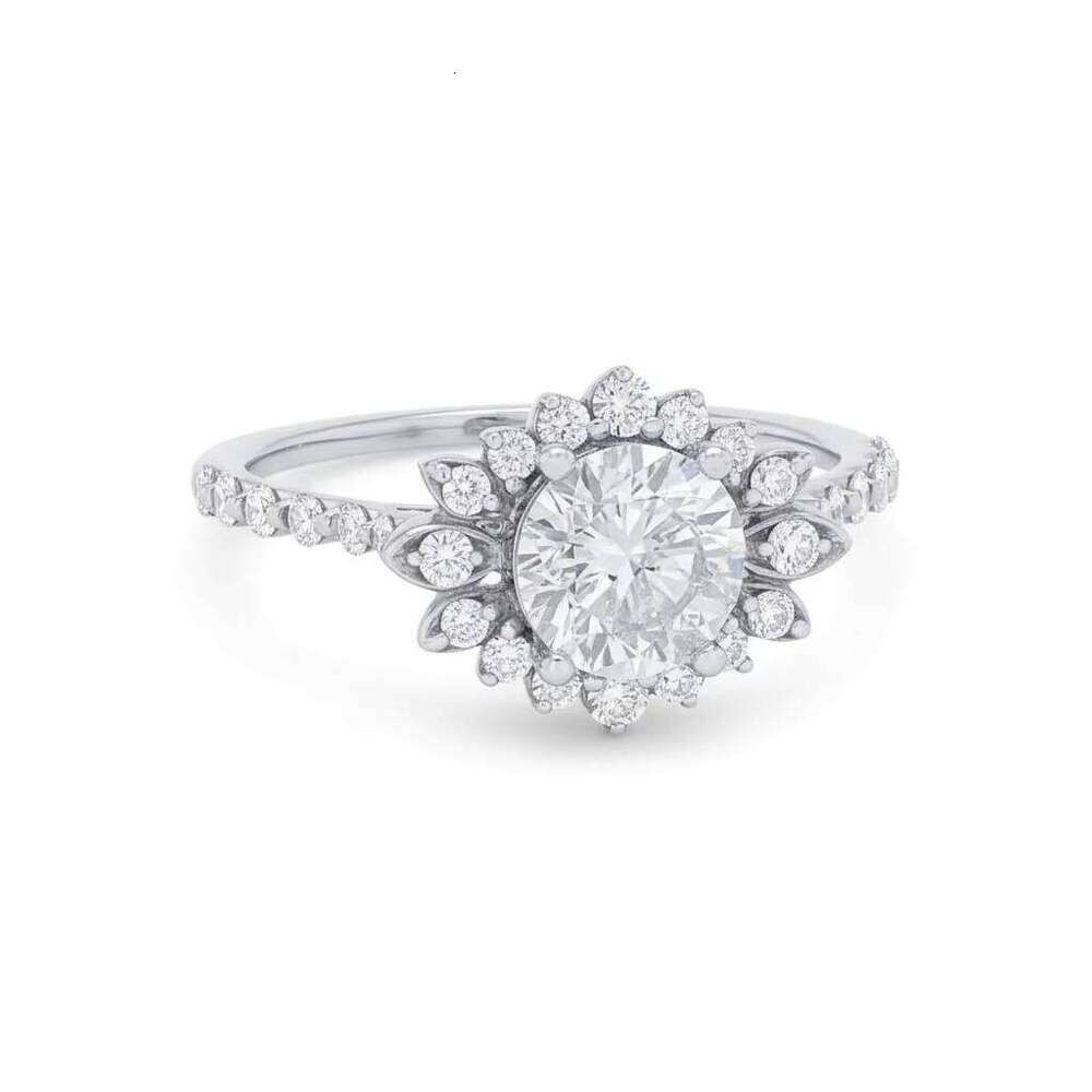 Lab Grown Diamond Round Brilliant Cut Engagement Ring