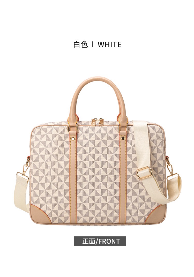 2026Designer Men Shoulder Briefcase Black Brown Leather Handbag Luxury Business Man Laptop Bag Messenger Bags 3 Color with dust bag