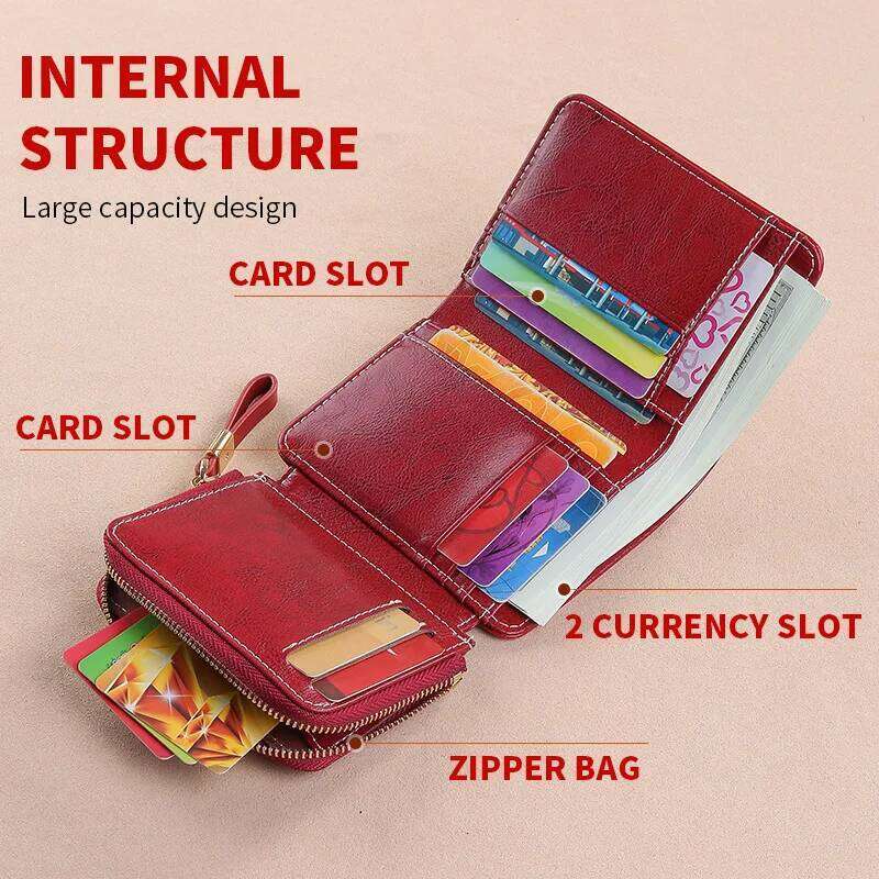 1 wallet with multiple card slots and large capacity, can hold car keys or coins, loose change, birthday gifts/Valentine's Day g Y260206