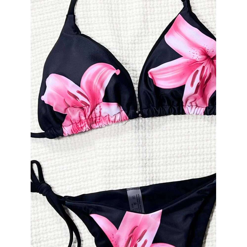 Women Bikini Print Style Sexy Women's Split Swimsuit 2025 Fashion Swimwear m C260207