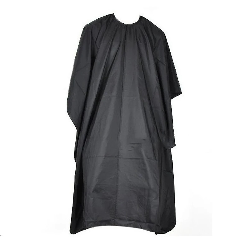 120x78cm Hairdressing Capes Waterproof Cloth Hair Coloring Apron Adults Hairdress Cape Gown Black Home Barber Accessories 260203