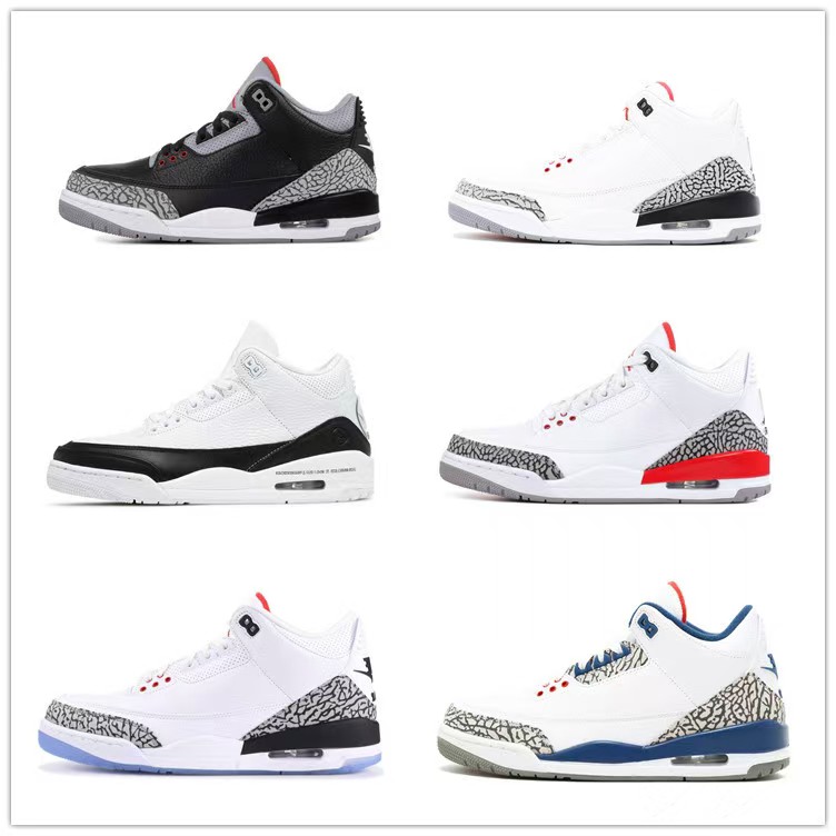 3 basketball shoes 3s designer shoes mens sneakers outdoor trainers for men women trainer black white grey red Blue cactus jacks mens shoe big size 36-47 free shipping
