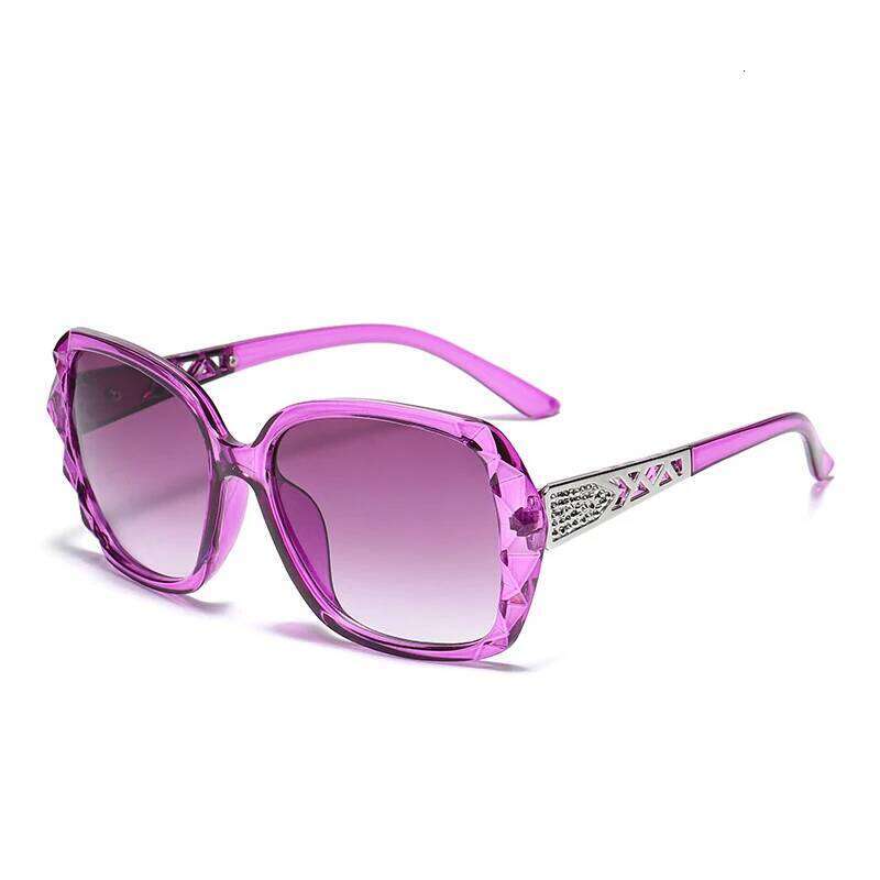 The new 2022 big box polarized han edition tide uv web celebrity sunglasses driving round glasses female Y260207