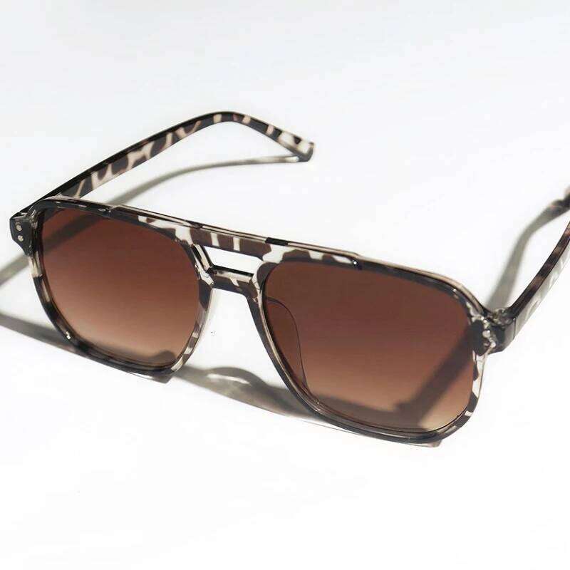 Vintage Women Big Men Square Shades Brand Designer Unisex Sun Glasses Black Lense Male Female Sunglasses UV400 Y260207